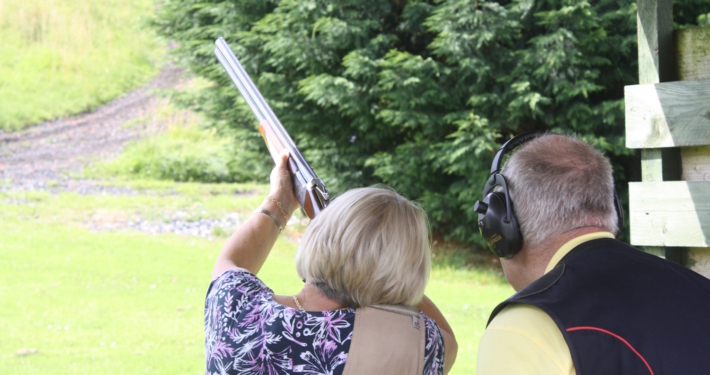 Lady shooting