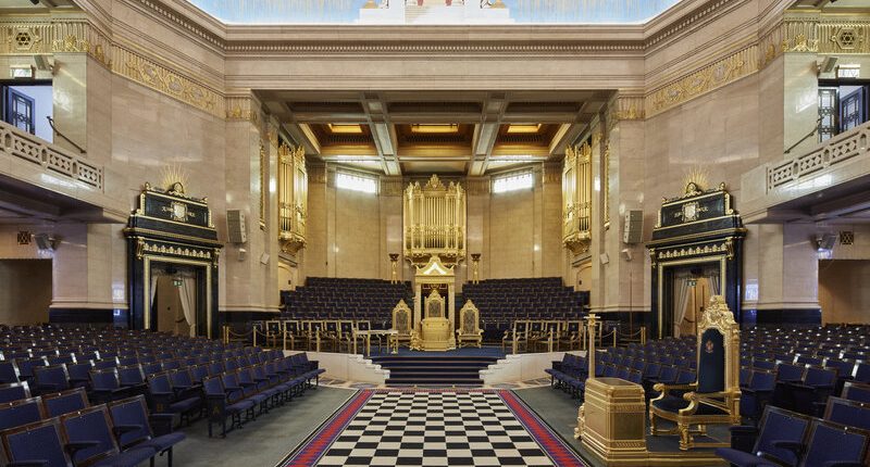 Inside Freemasons Hall, London