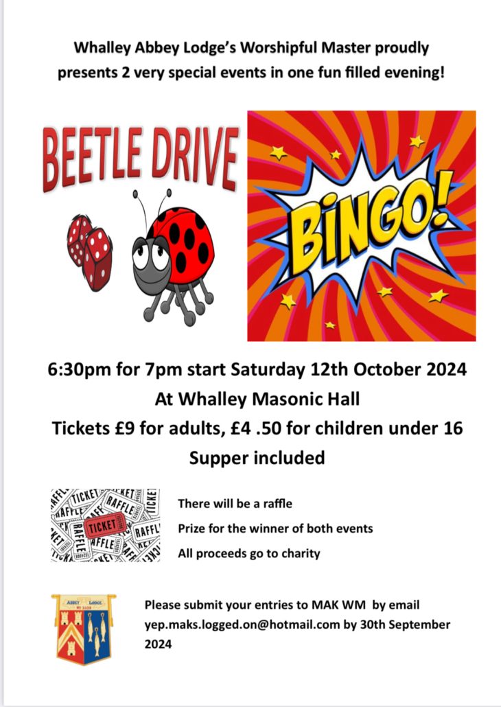 Beetle Drive and Bingo social evening