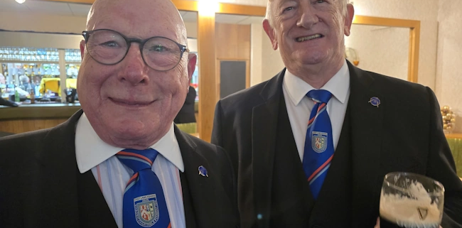 Jim Sutcliffe and Nigel Bramley-Haworth 50 years each!
