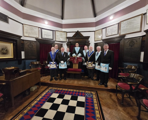 Visit of Egerton Lodge 1392 with The Lodge of Merit 934 March 25