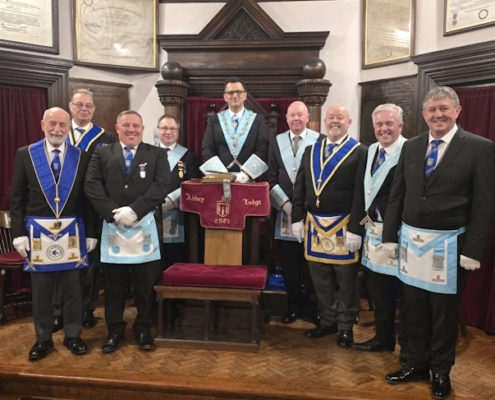 Visit of Egerton Lodge 1392 with The Lodge of Merit 934 March 25