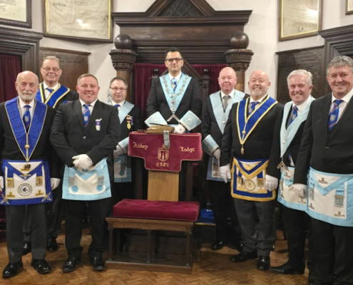 Visit of Egerton Lodge 1392 with The Lodge of Merit 934 March 25
